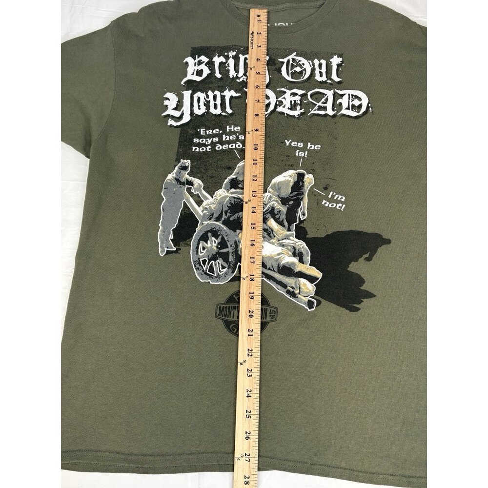 Liquid Blue Monty Python Holy Grail Bring Out Your Dead T-Shirt Men’s XL Green - Picture 10 of 13